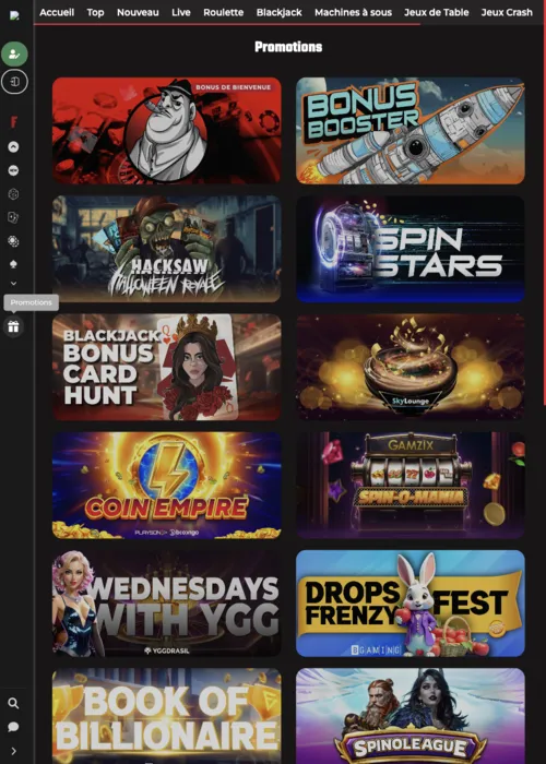 Offres bonus casino généreux Fatboss Casino